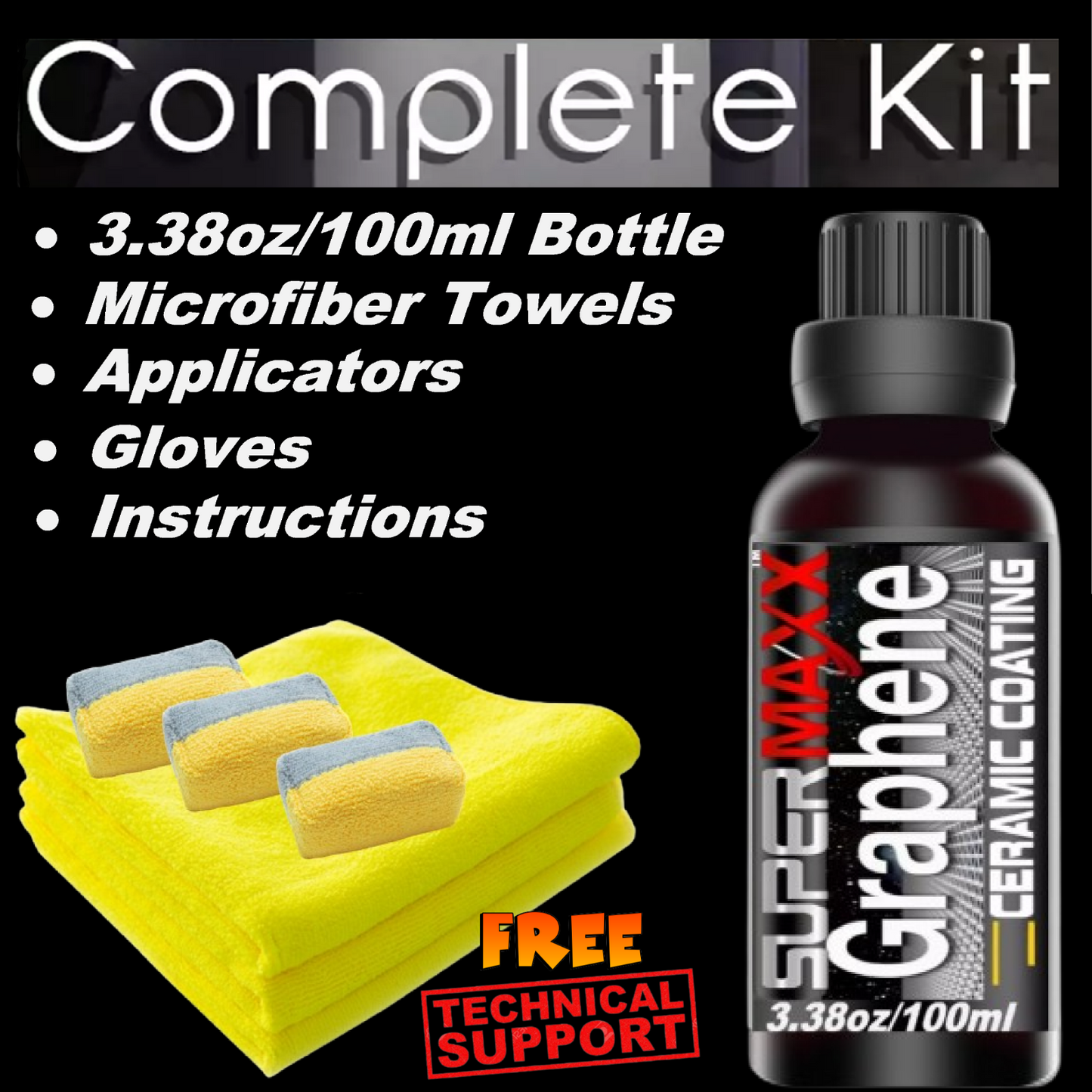 GRAPHENE HYBRID CERAMIC CAR COATING - 3.38pz/100ml