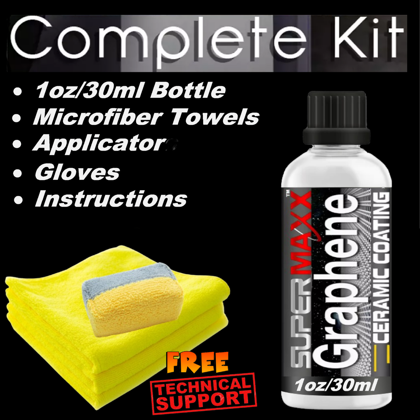 GRAPHENE HYBRID CERAMIC CAR COATING - 1oz/30ml