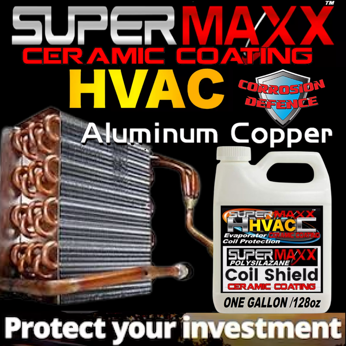 HVAC CERAMIC COATING SPRAY FOR USE ON ALL HEATING AND AIR CONDITIONING EQUIPMENT