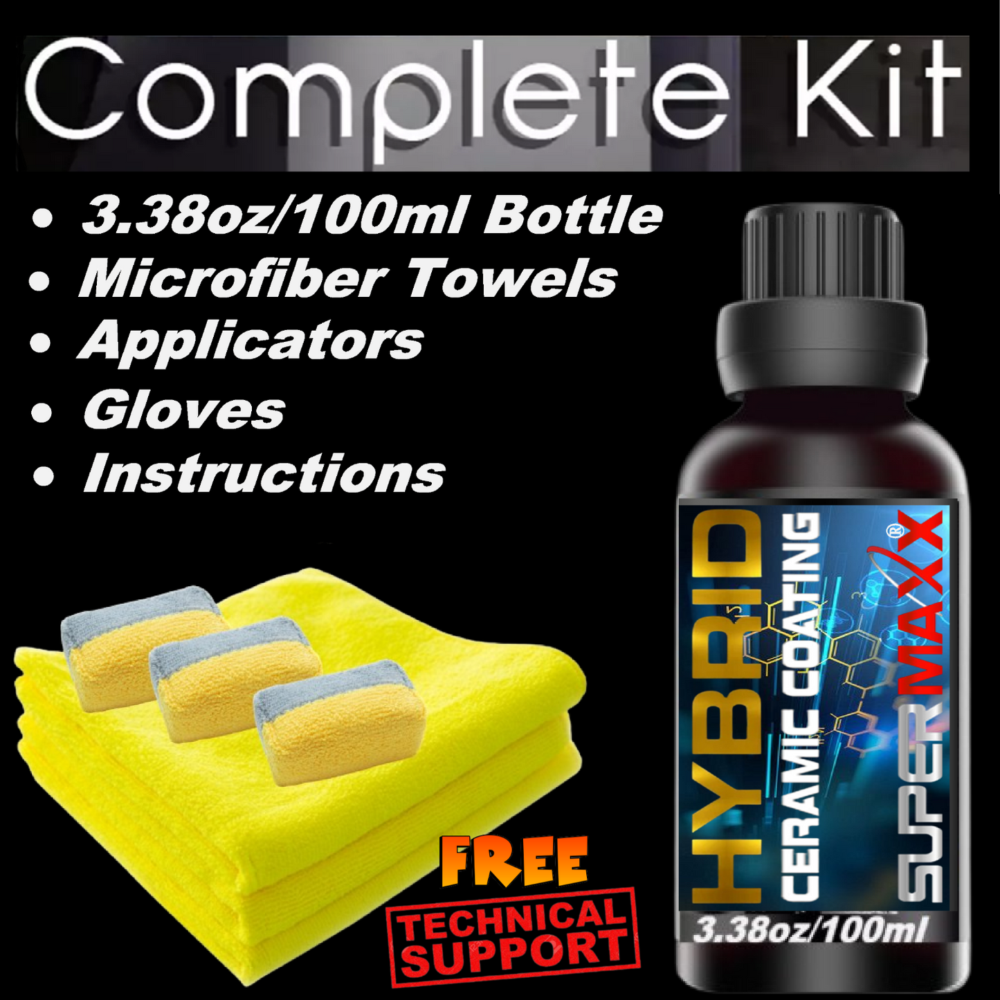 WORLD'S FIRST 2K HYBRID POLYSILAZANE CERAMIC CAR COATING WITH TRICURE TECHNOLOGY