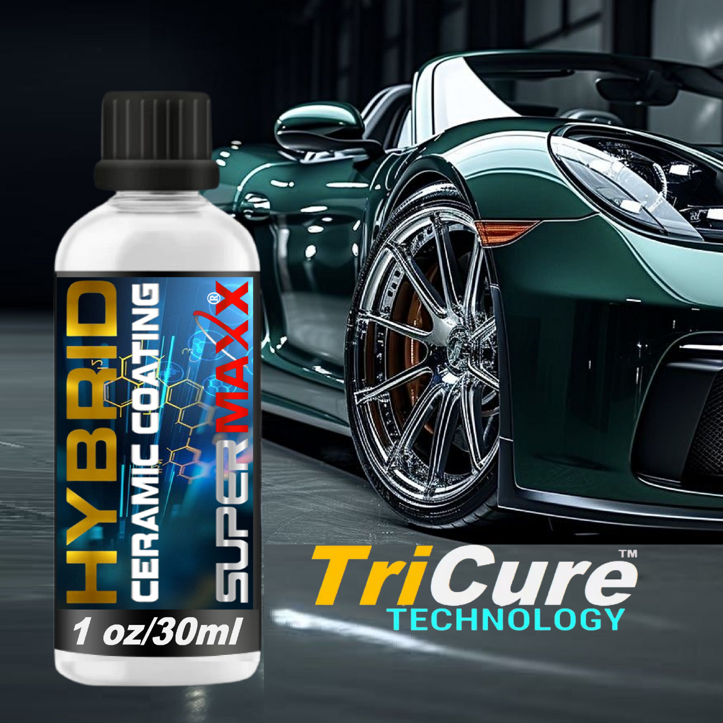 WORLD'S FIRST 2K HYBRID POLYSILAZANE CERAMIC CAR COATING WITH TRICURE TECHNOLOGY