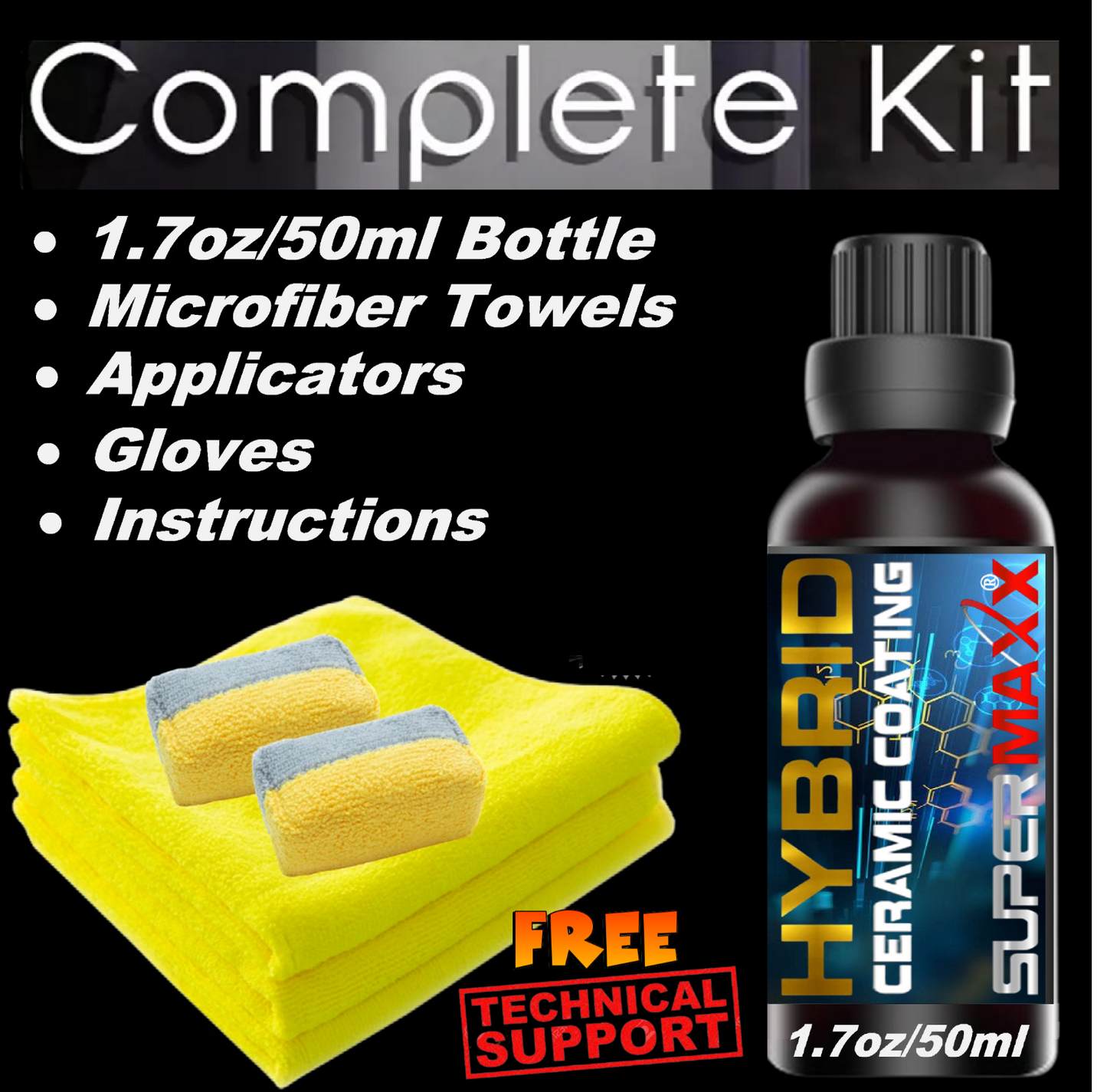 WORLD'S FIRST 2K HYBRID POLYSILAZANE CERAMIC CAR COATING WITH TRICURE TECHNOLOGY