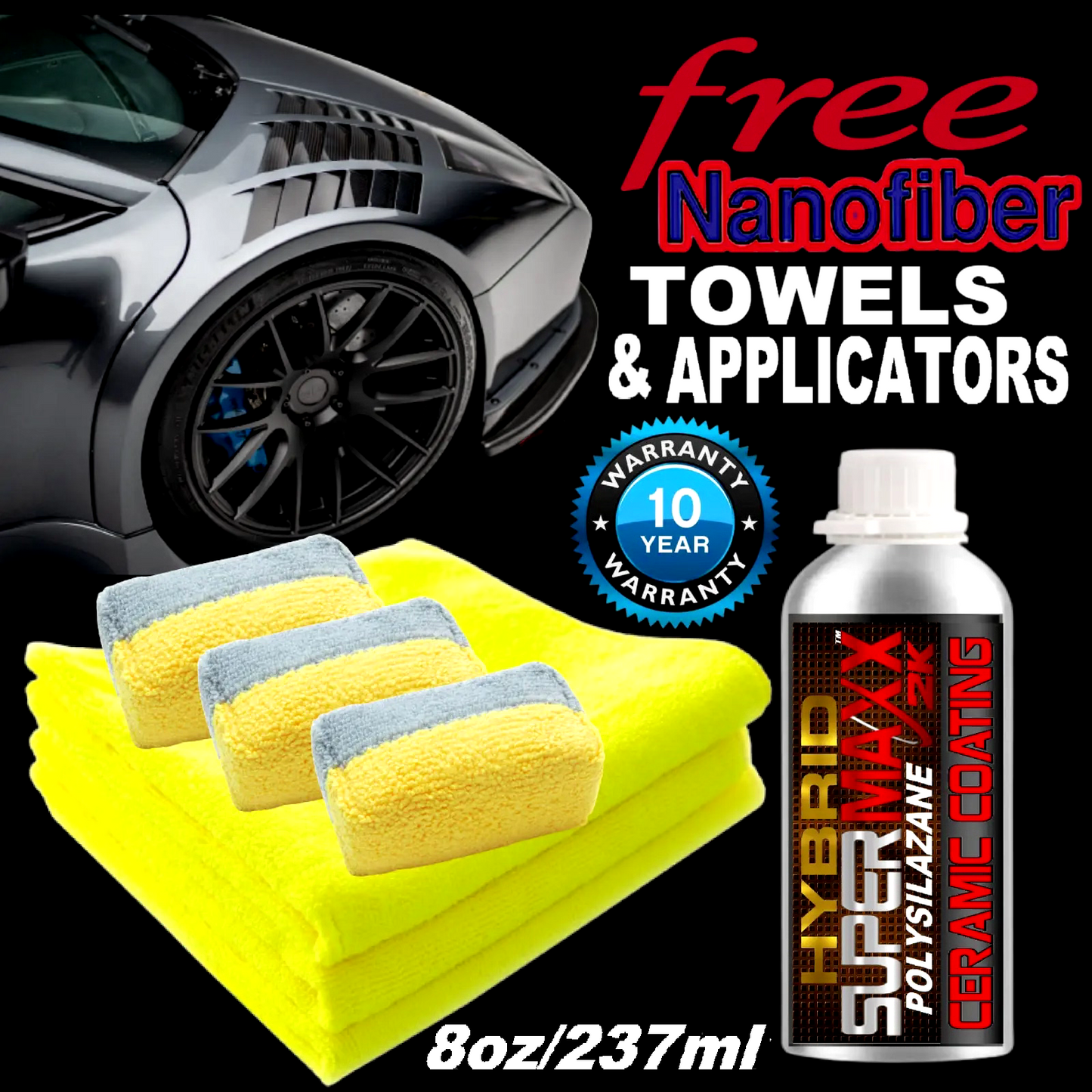 WORLD'S FIRST 2K HYBRID POLYSILAZANE CERAMIC CAR COATING WITH TRICURE TECHNOLOGY