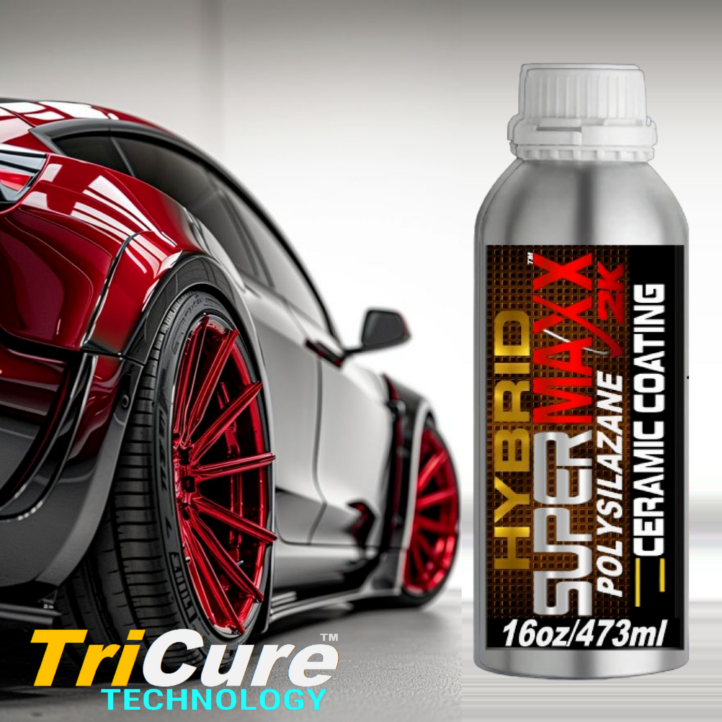 WORLD'S FIRST 2K HYBRID POLYSILAZANE CERAMIC CAR COATING WITH TRICURE TECHNOLOGY