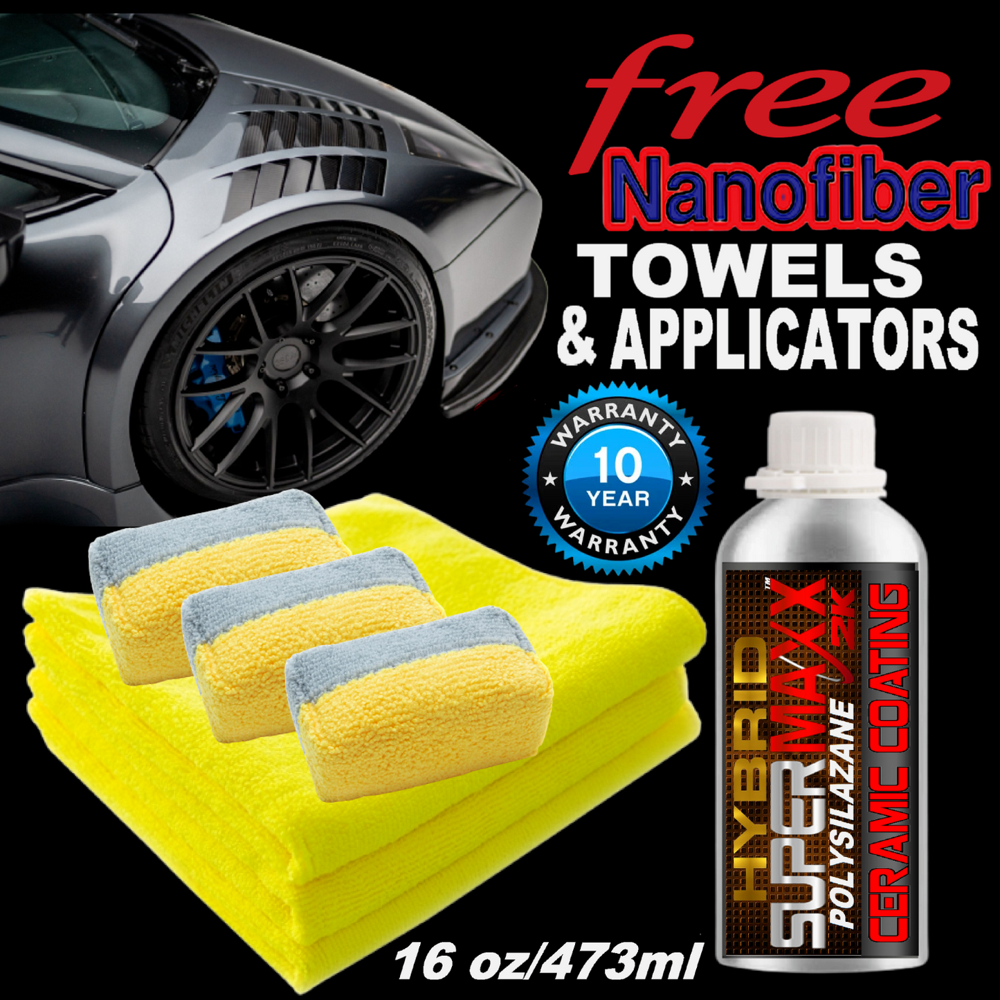 WORLD'S FIRST 2K HYBRID POLYSILAZANE CERAMIC CAR COATING WITH TRICURE TECHNOLOGY