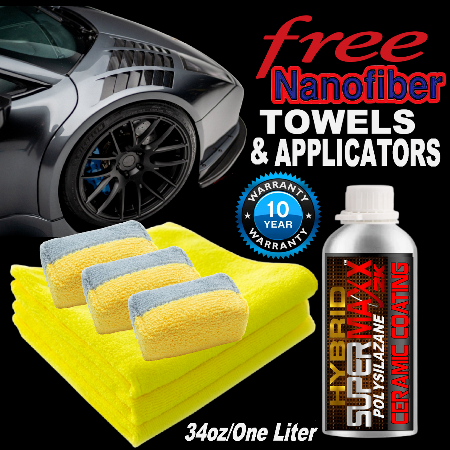 WORLD'S FIRST 2K HYBRID POLYSILAZANE CERAMIC CAR COATING WITH TRICURE TECHNOLOGY