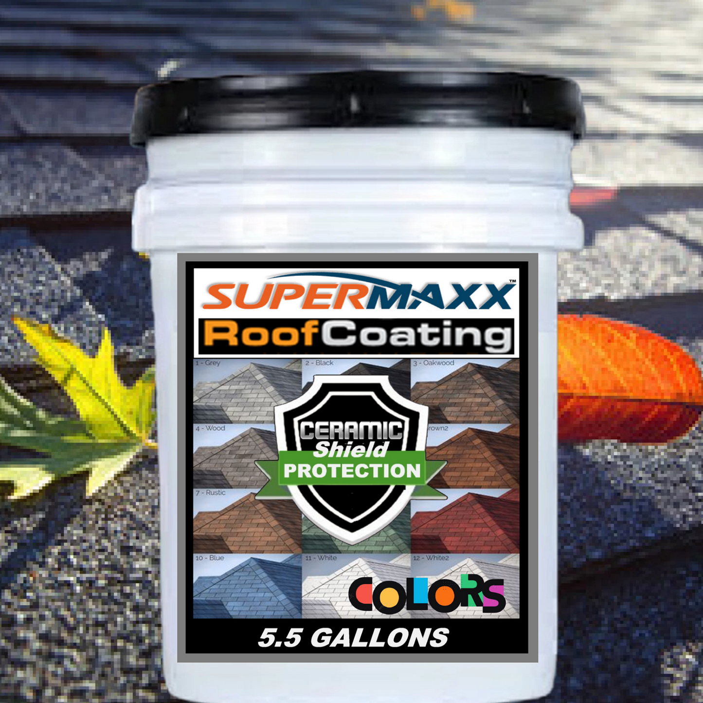 NANO ROOF COATING IN CUSTOM COLORS FOR ASPHALT SHINGLES- 5.5 GALLONS