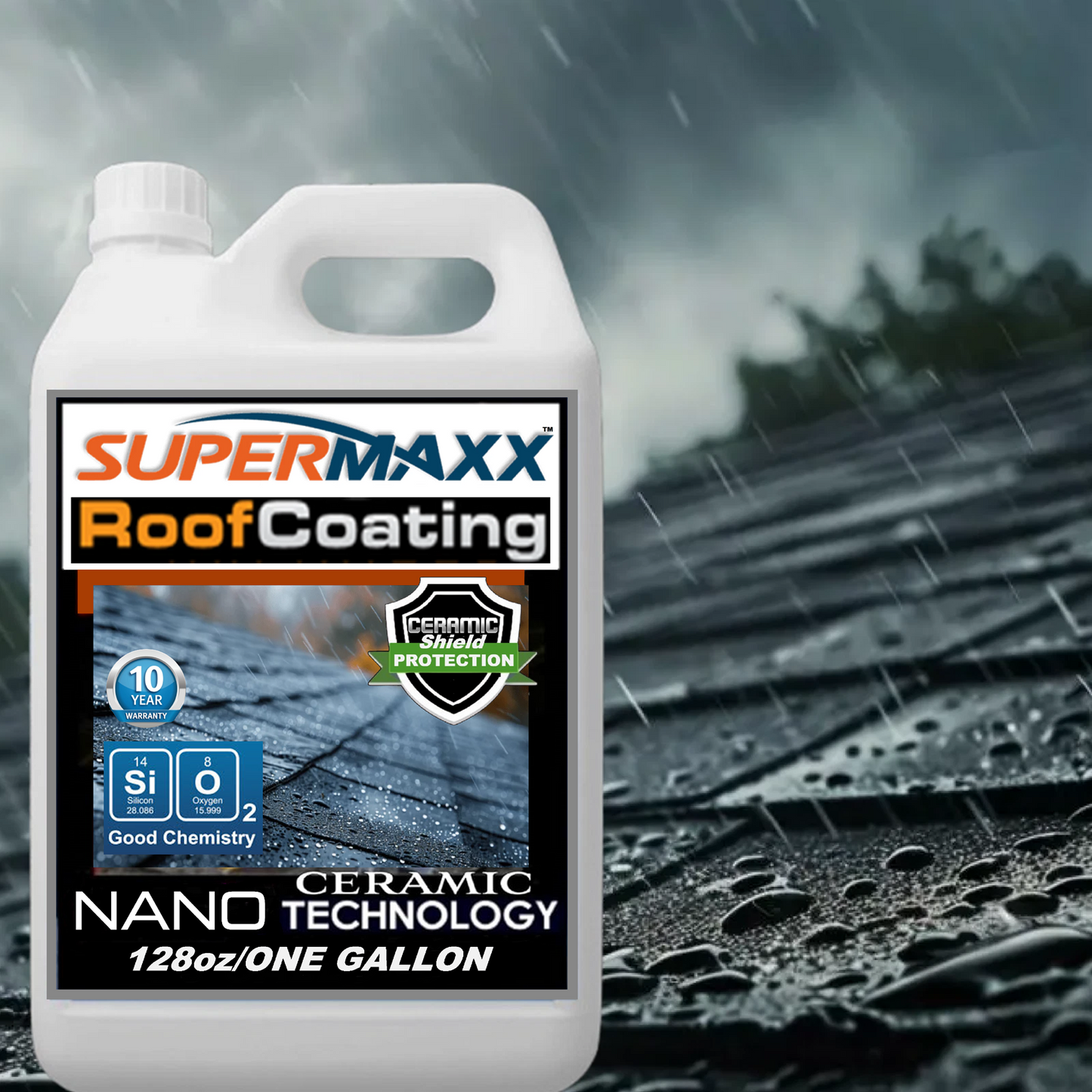 SUPERMAXX NANO ROOF CLEAR COATING PROFESSIONAL" UV STAIN PROTECTION - 1 GALLON