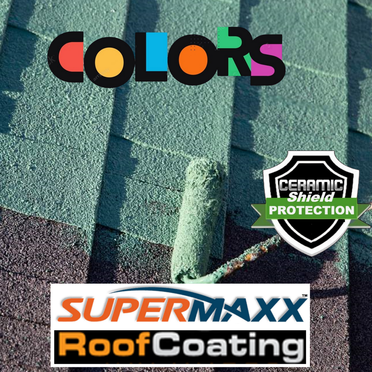 NANO ROOF COATING IN CUSTOM COLORS FOR ASPHALT SHINGLES- 5.5 GALLONS