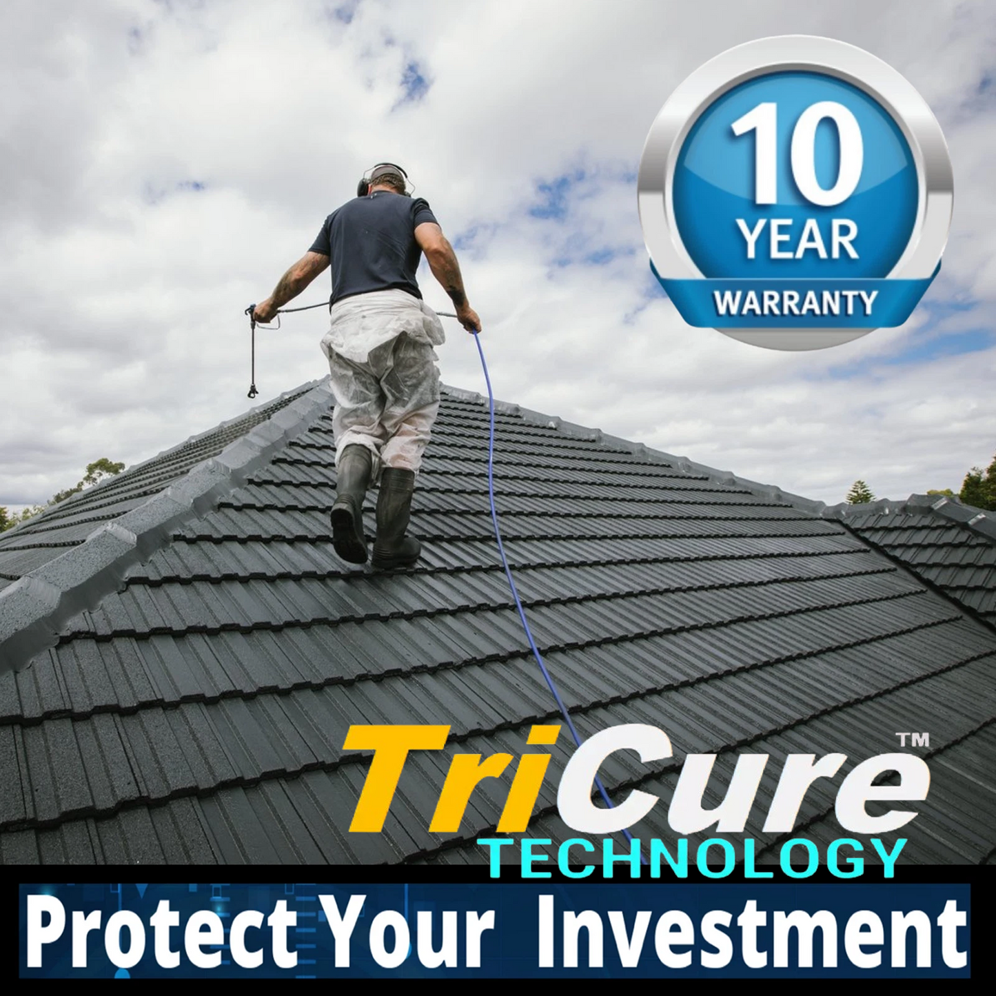 Nano Roof Coating TriCure Technology Asphalt Shingles Fiberglass  - 5 GALLONS