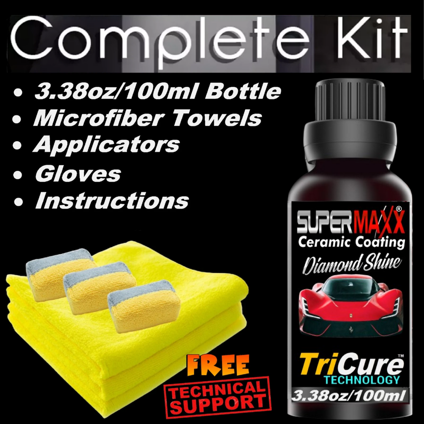 CERAMIC CAR COATING - 3.38oz/100ml