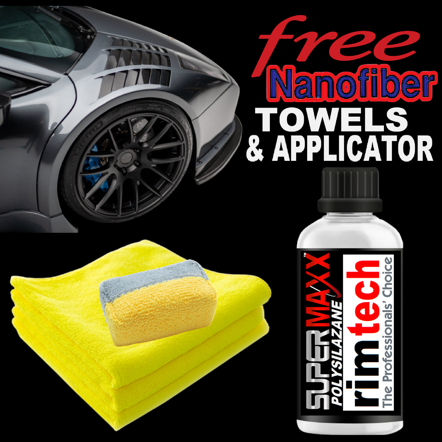 RIM WHEEL CERAMIC COATING WITH TRICURE TECHNOLOGY PROTECTION