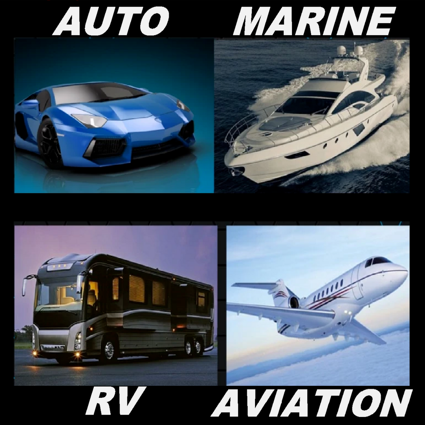 MARINE CERAMIC COATINGS (4) WITH TRICURE TECHNOLOGY - KIT BUNDLE