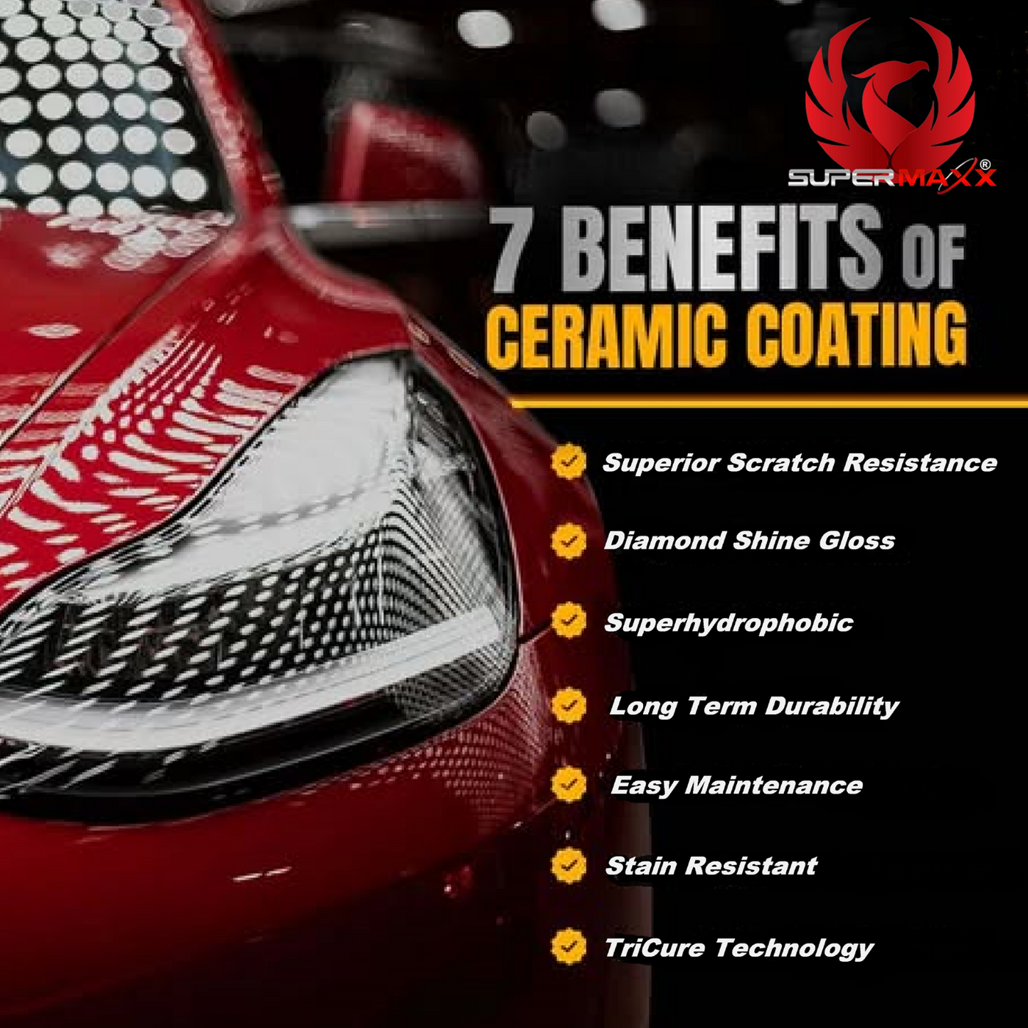 GRAPHENE 10h CERAMIC CAR COATING TRICURE TECHNOLOGY - 16oz/473ml
