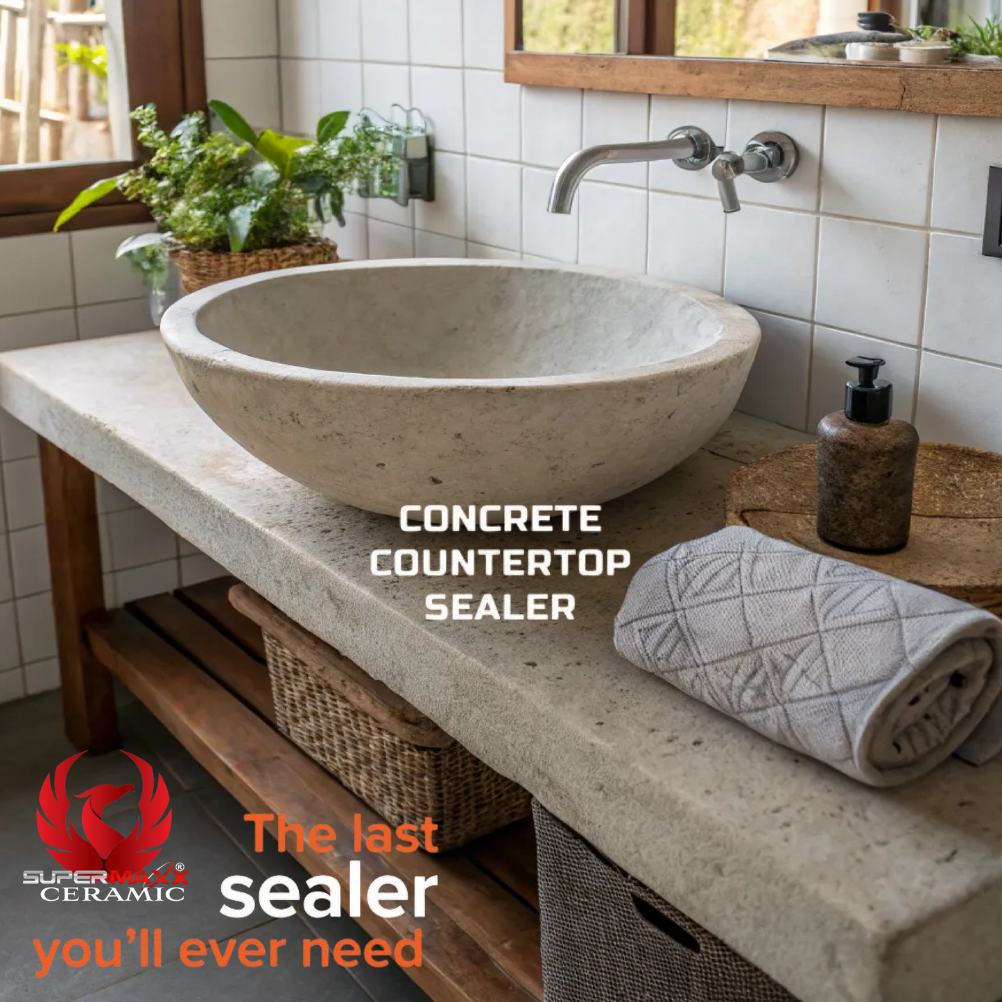 CONCRETE COUNTERTOP SEALER NATURAL FINISH CERAMIC FORMULA - ONE GALLON /128oz