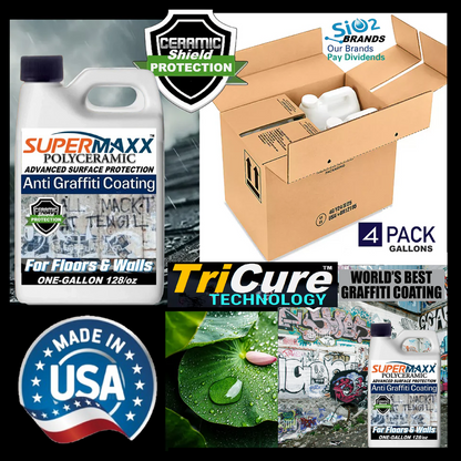 ANTI-GRAFFITI CLEAR CERAMIC COATING-4 GAL PACK