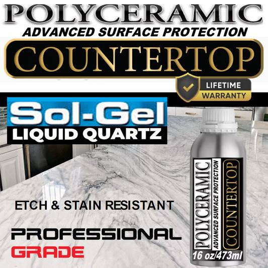COUNTERTOP STONE MARBLE SEALER ADVANCED "STAIN & ETCH PROTECTION" - 16 OZ/473ML