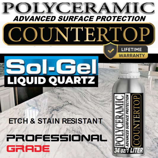 COUNTERTOP SEALER CLEAR COATING ADVANCED STAIN & ETCH PROTECTION" - 34 OZ/1000ML