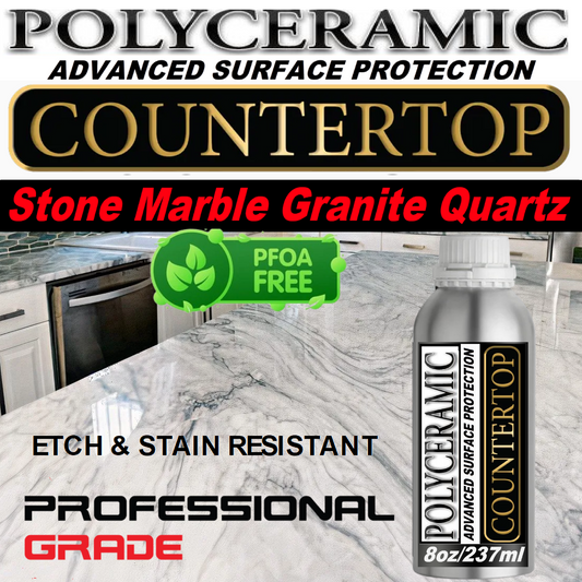 COUNTERTOP SEALER SIO2 CEAMIC COATING FOR GRANITE, STONE, MARBLE - 8 oz/237ml