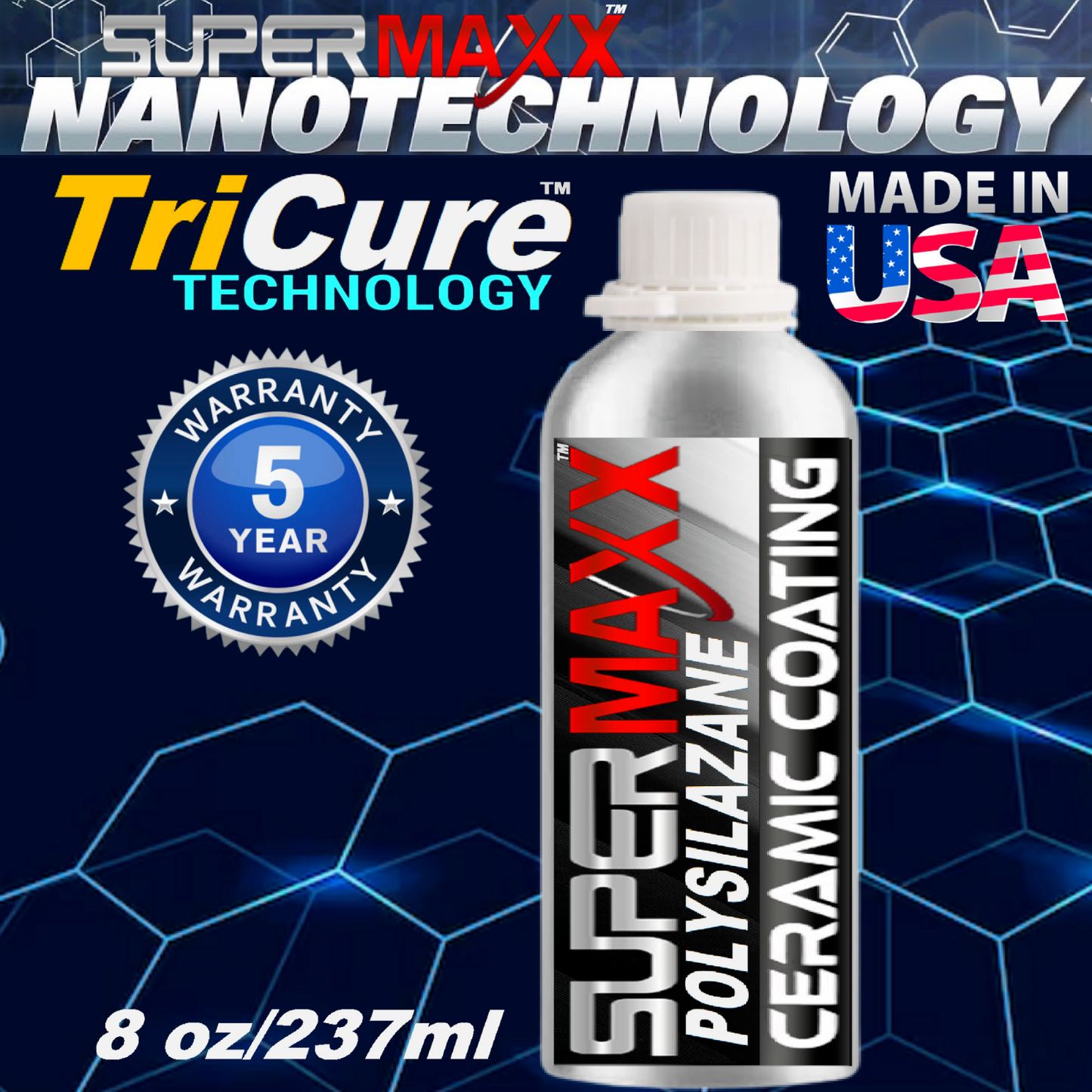 CERAMIC CAR COATING POLYSILAZANE WITH ADVANCED TRICURE TECHNOLOGY