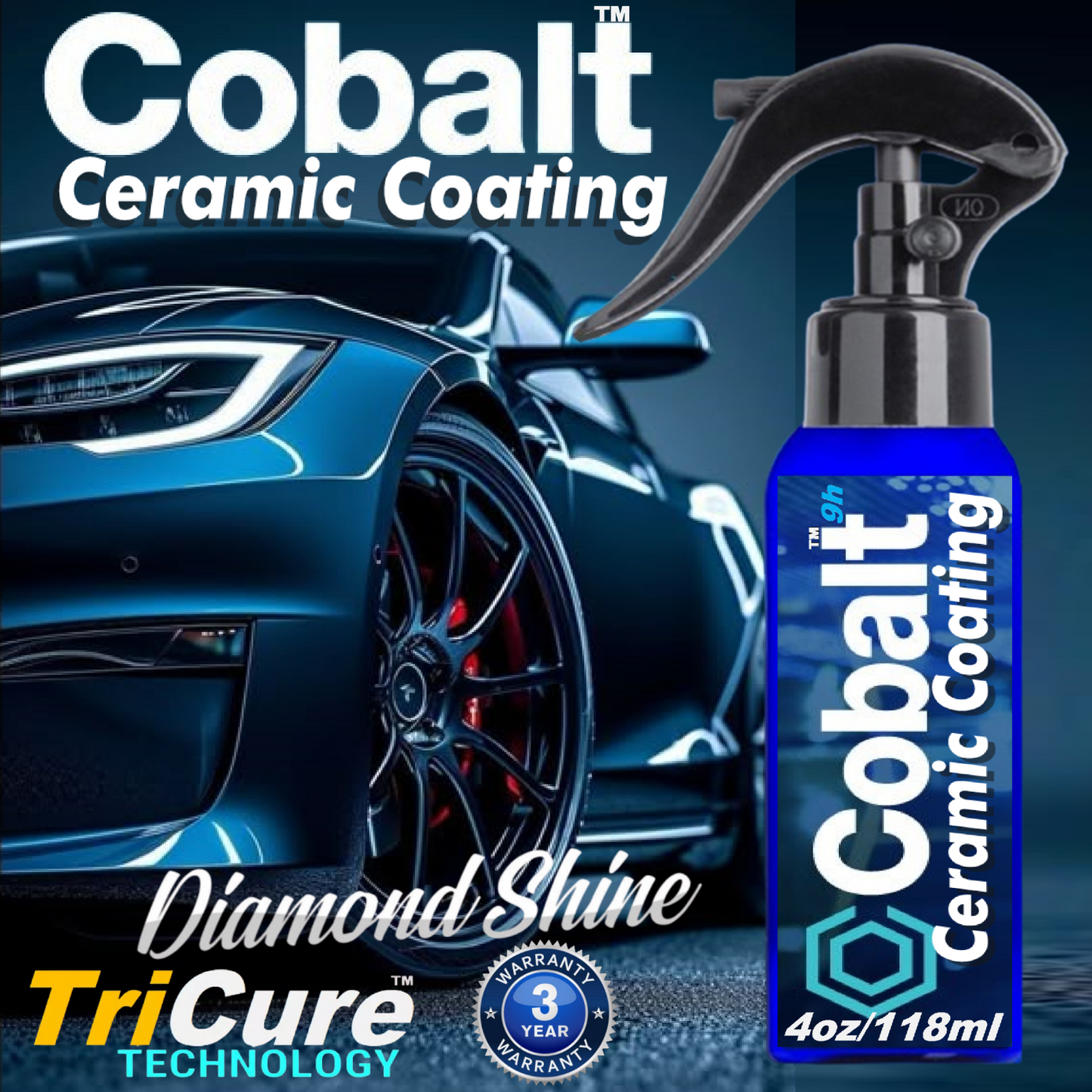 COBALT CERAMIC COATING SPRAY - 4oz/118ml