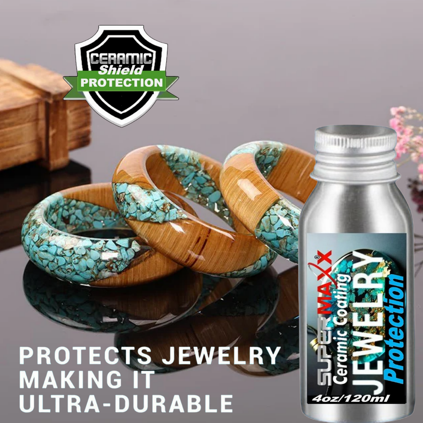JEWELRY CLEANER POLISH GOLD, SILVER, COPPER, PLATINUM, EPOXY RESIN - 4 OUNCE