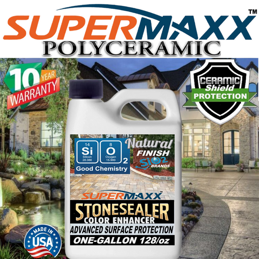 NATURAL FINISH CERAMIC PAVER SEALER FOR POOL DECKS DRIVEWAYS PATIOS - 1 GALLON