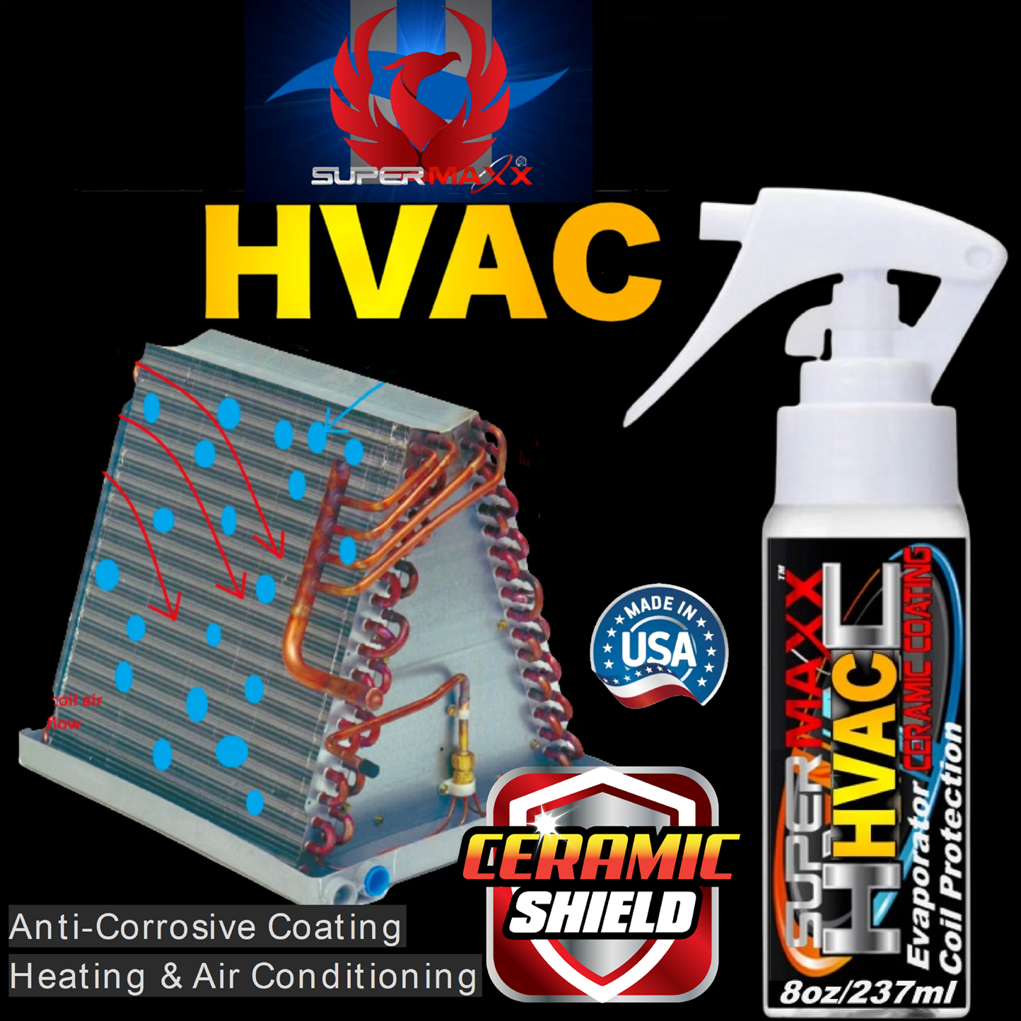 HVAC PROTECTION ALUMINUM COPPER EASY MAINTENANCE CERAMIC COATING SPRAY