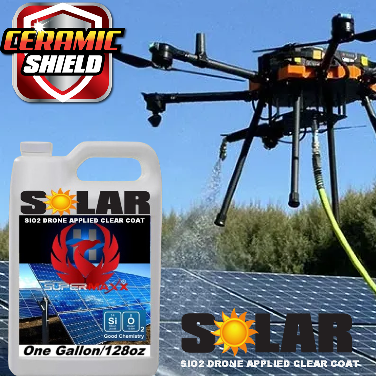 SUPERMAXX® SIO2 DRONE APPLIED CLEAR COAT - ONE GALLON