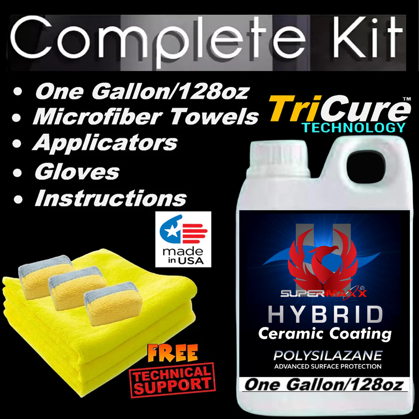 HYBRID CERAMIC CAR COATING - 1 Gal/128oz