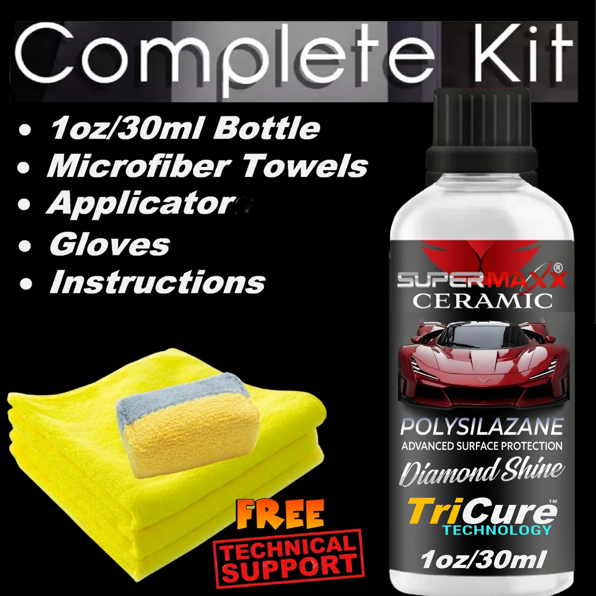 CERAMIC CAR COATING - 1oz/30ml