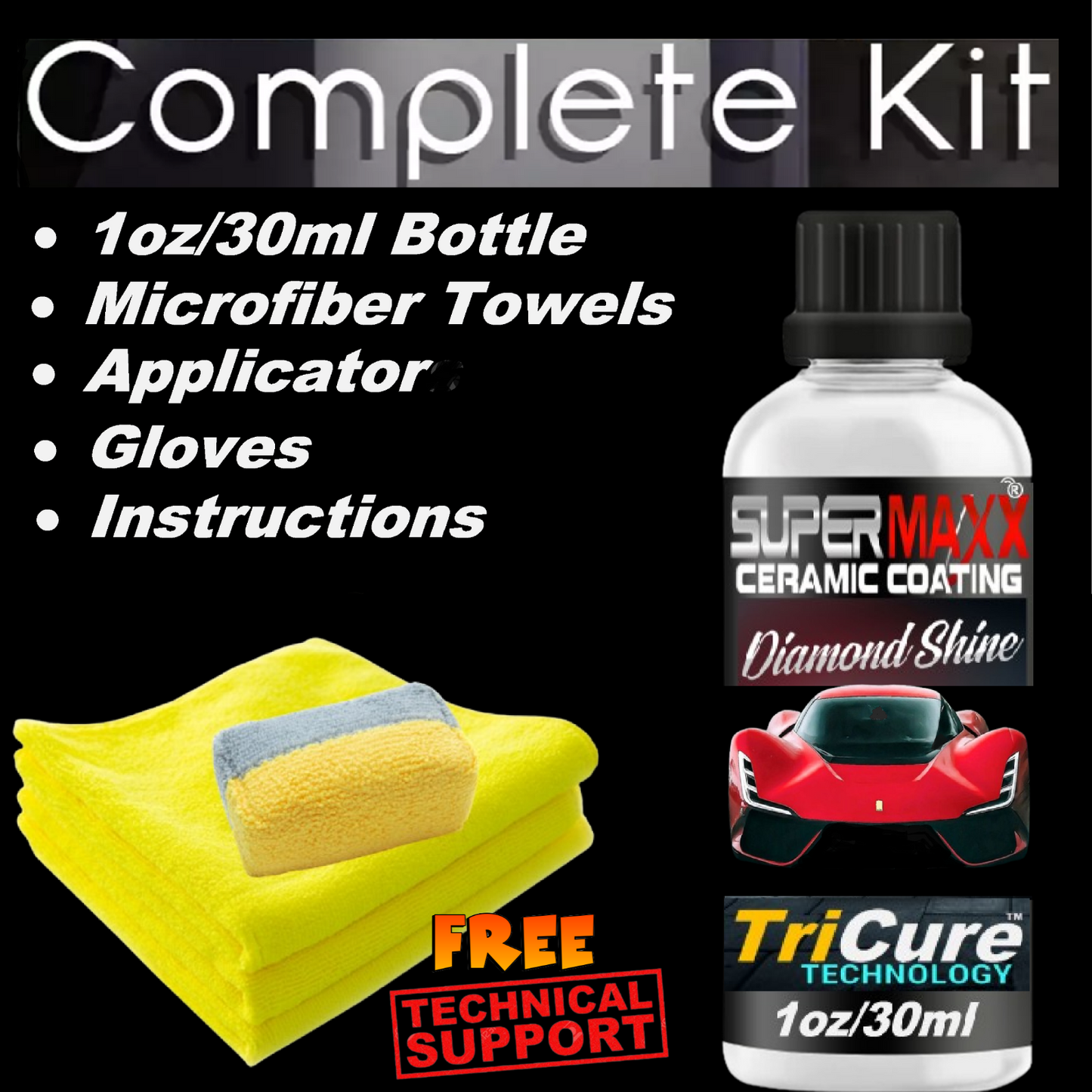 CERAMIC CAR COATING - 1oz/30ml