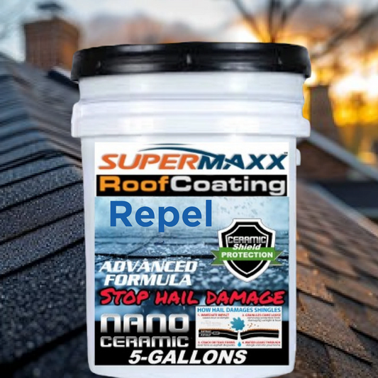 HAIL DAMAGE RESISTANT FORMULA NANO ROOF COATING FOR ASPHALT SHINGLES  - 5 GALLONS