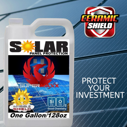 SOLAR PANEL KIT CERAMIC CLEAR COAT ADVANCED "SELF CLEANING" PROTECTION SPRAY - 128oz/1Gal