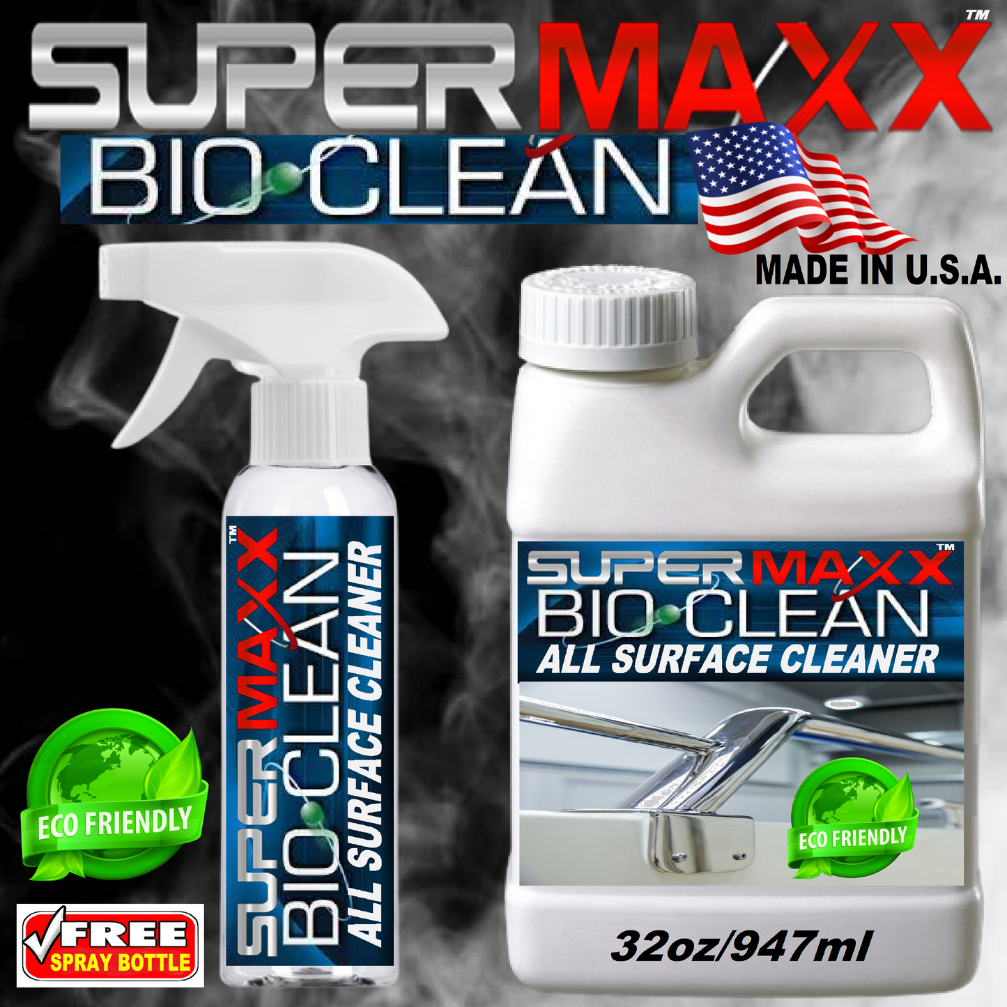 SUPERMAXX BIOCLEAN ALL SURFACE CLEANER SPRAY- KIT