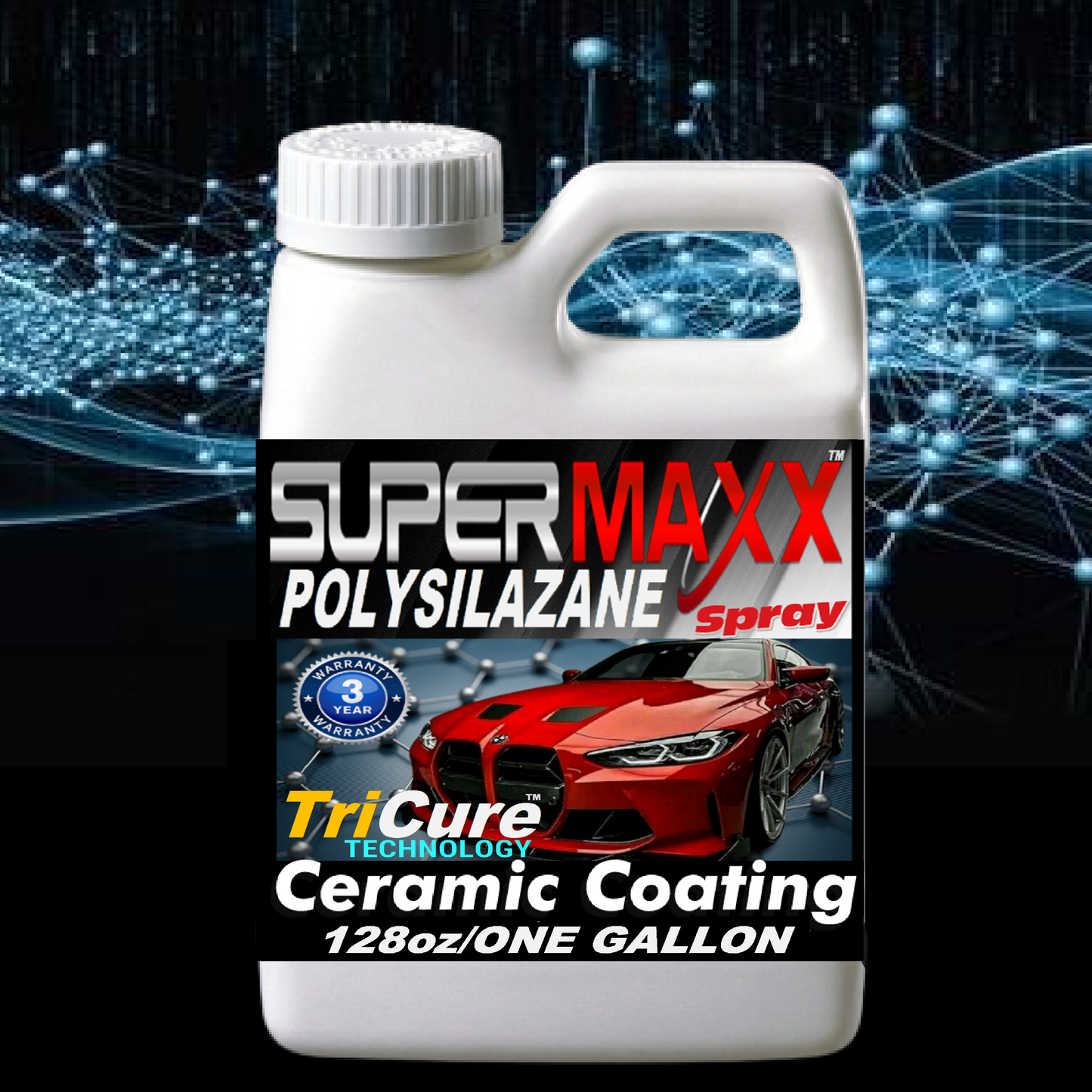 CERAMIC CAR COATING SPRAY  POLYSILAZANE CERAMIC COATING WITH TRICURE TECHNOLOGY