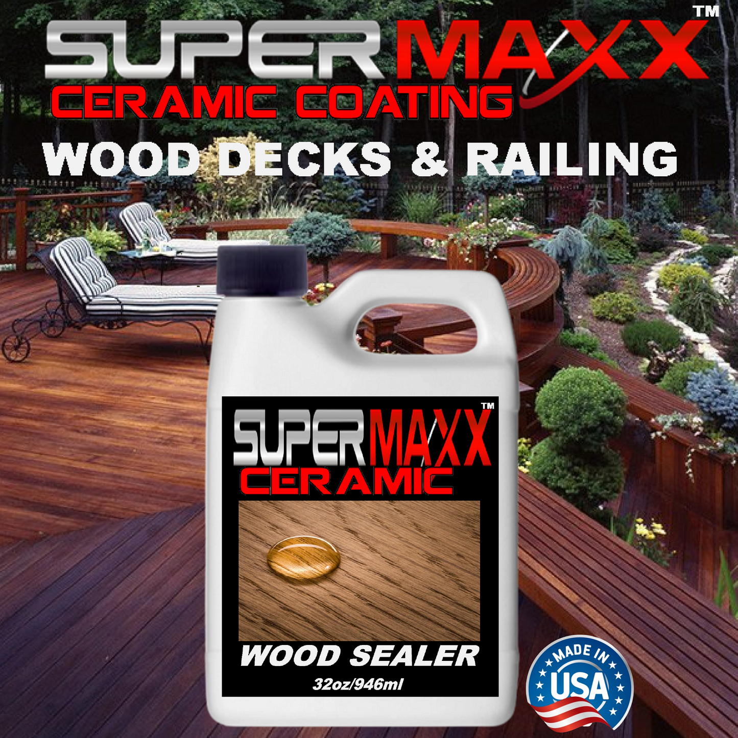 CERAMIC WOOD SEALER NATURAL COLOR ENHANCER - 1qt/947ml