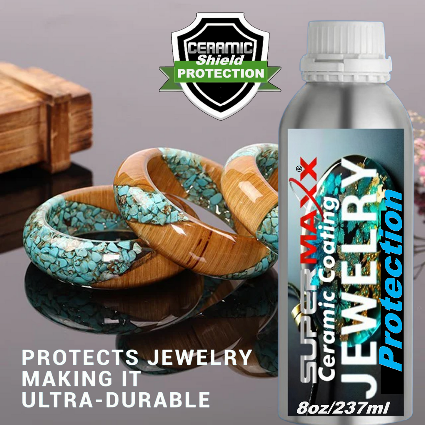 SUPERMAXX CERAMIC JEWELRY COATING - 8oz/237ml