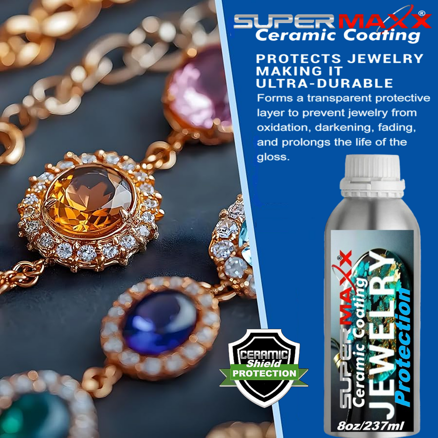 SUPERMAXX CERAMIC JEWELRY COATING - 8oz/237ml