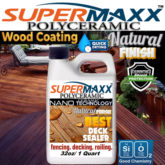 NANO WOOD SEALER COLOR ENHANCER CERAMIC CLEAR COATING WOOD PROTECTION - 1 qt/947ml