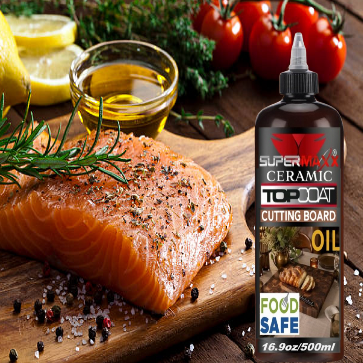 CUTTING BOARD OIL BEST STAIN & SCRATCH RESISTANT FOOD SAFE CERAMIC SEALER -500ML