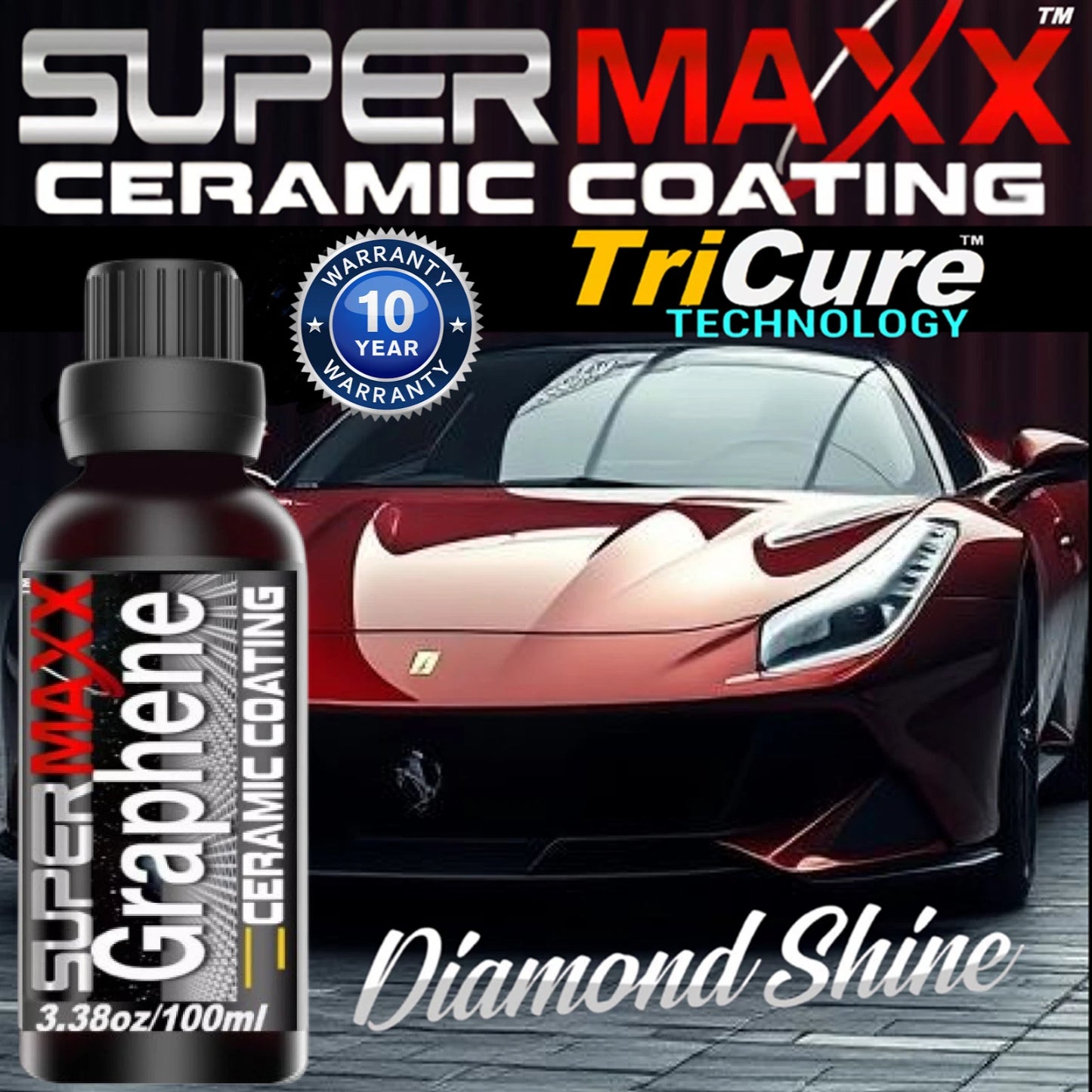 GRAPHENE HYBRID CERAMIC CAR COATING ADVANCED TRICURE PAINT PROTECTION