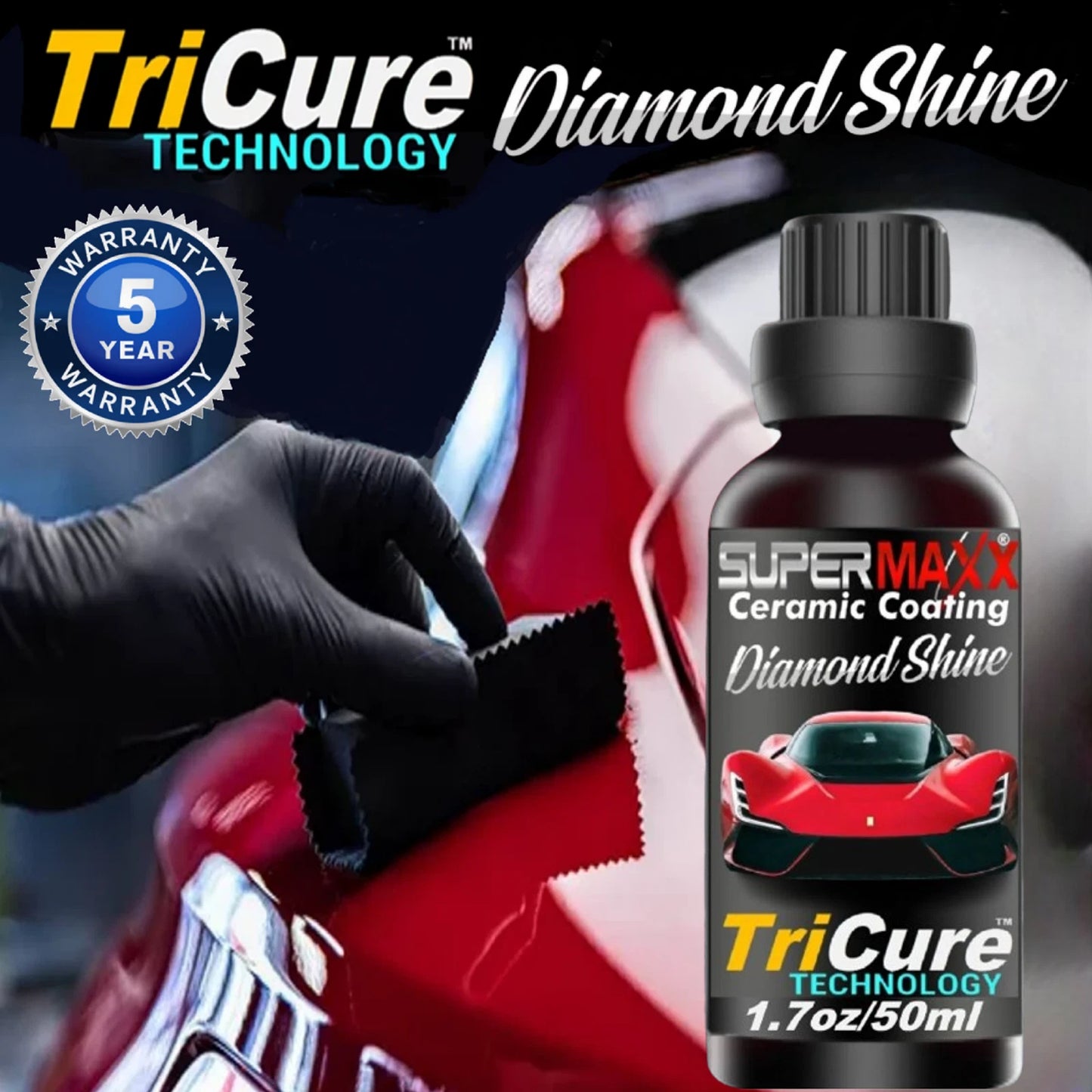 CERAMIC CAR COATING - 1.7oz/50ml