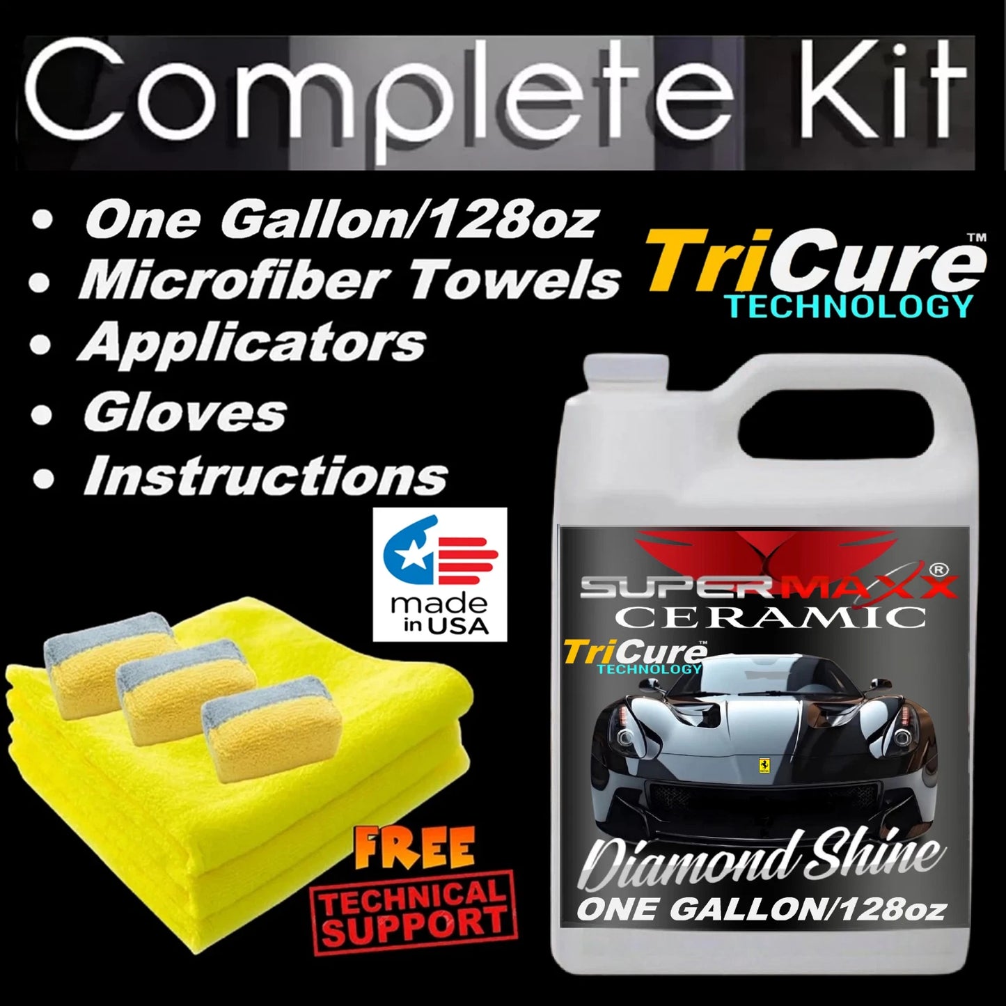 CERAMIC CAR COATING - 1 Gal/128oz