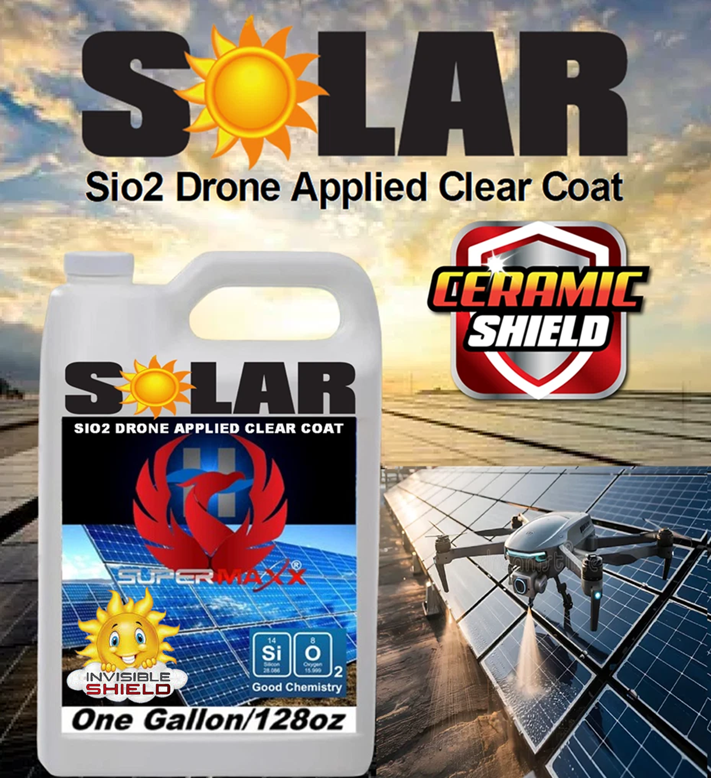 SUPERMAXX® SIO2 DRONE APPLIED CLEAR COAT - ONE GALLON