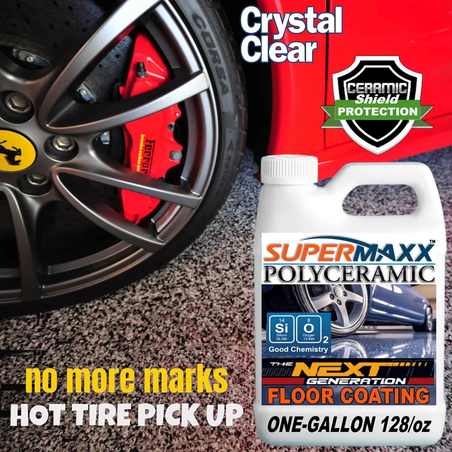 GARAGE FLOOR ABRASION STAIN RESISTANT CLEAR COAT (FOR EPOXY AND OTHER SURFACES)