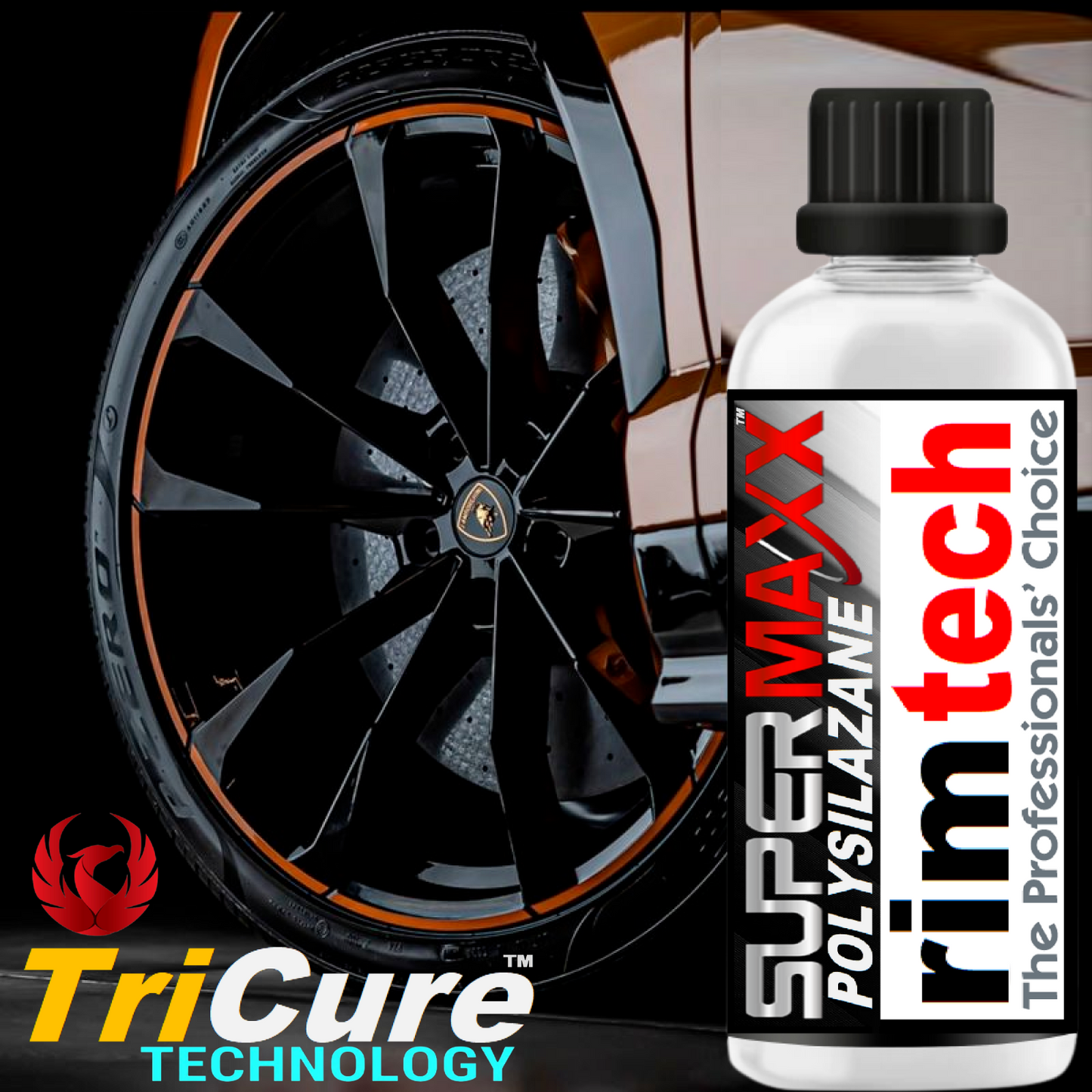 RIM WHEEL CERAMIC COATING WITH TRICURE TECHNOLOGY PROTECTION