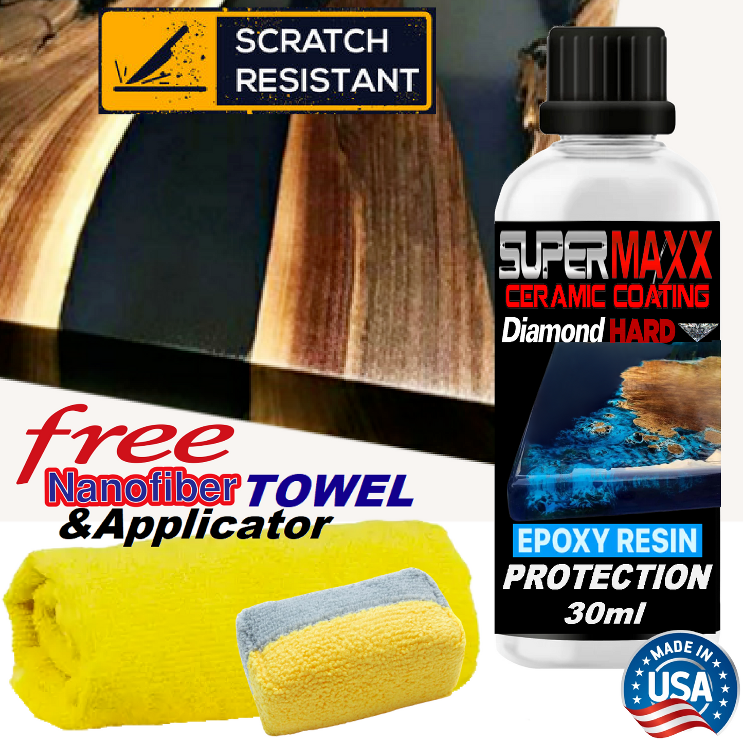EPOXY RESIN SURFACE PROTECTION CERAMIC COATING WITH TRICURE TECHNOLOGY