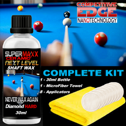 POOL CUE CERAMIC SHAFT COATING WAX SILKY-SMOOTH SHOTS