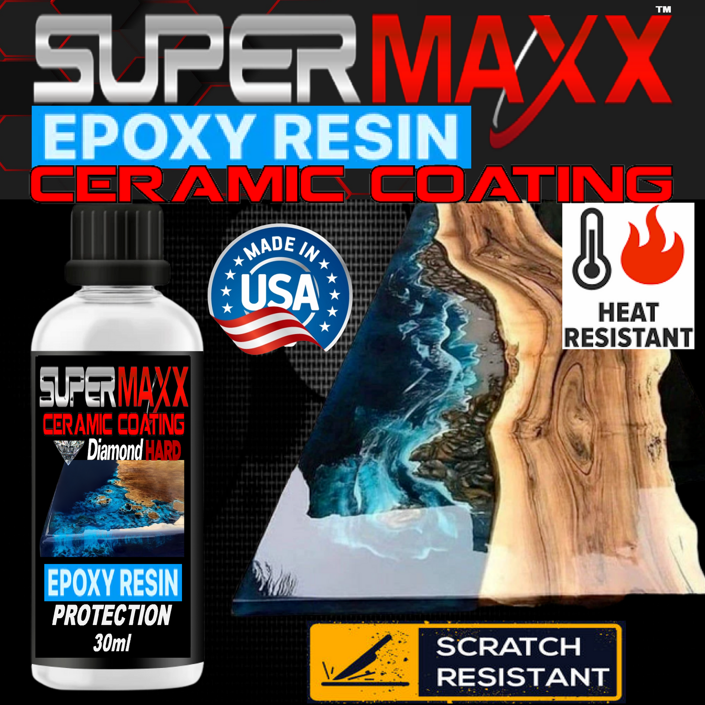 EPOXY RESIN SURFACE PROTECTION CERAMIC COATING WITH TRICURE TECHNOLOGY